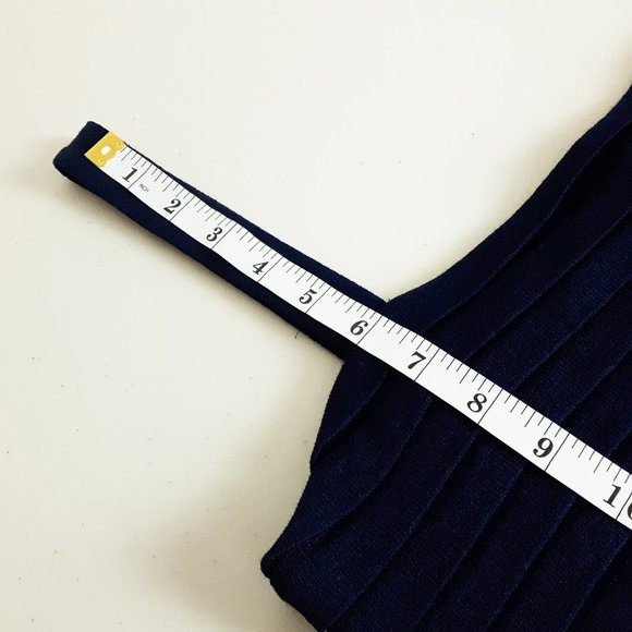 St. John Collection by Marie Gray Navy Blue Wool Blend Dress - Picture 9 of 15